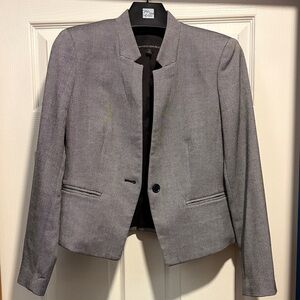 Banana Republic Black and White Herringbone Blazer